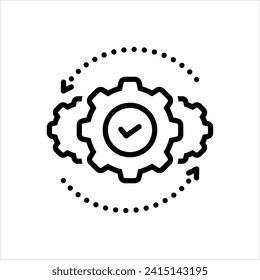 Vector line icon for operation