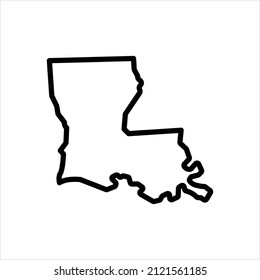 Vector line icon for orleans