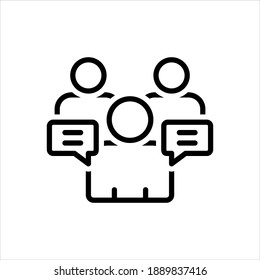 Icono de línea de vector para nuestro consejo