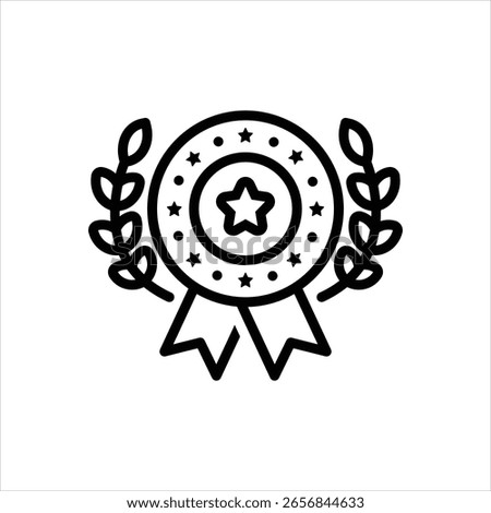 Vector line icon for outstanding excellence