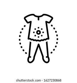 Vector line icon for overall