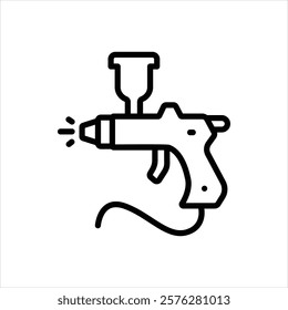 Vector line icon for painting work