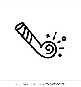 Vector line icon for party favor