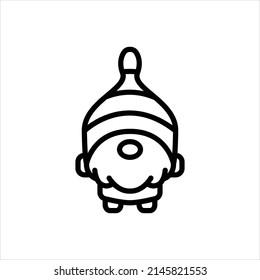 Vector line icon for patrick