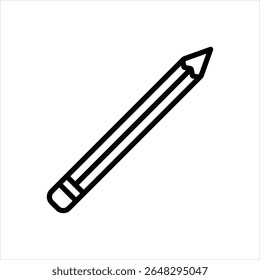Ícone de linha de vetor para lápis