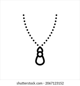 Vector line icon for pendant