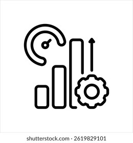 Vector line icon for performance improvement