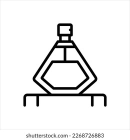Vector line icon for perfume 