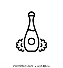 Vector line icon for perfume