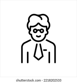 Icono de línea de vector para la persona