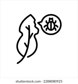Icono de línea de vector para plaga