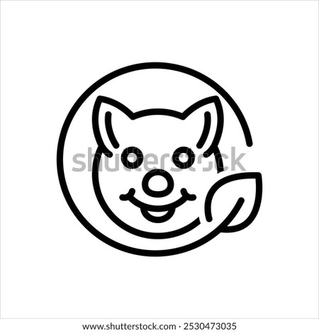 Vector line icon for pet hygiene