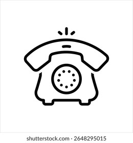 Vector line icon for phone