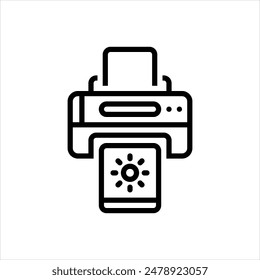 Vector line icon for photo print