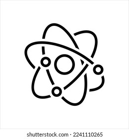 Vector line icon for phys