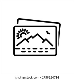 Icono de línea del vector para la imagen