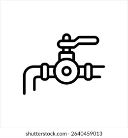 Vector line icon for pipeline