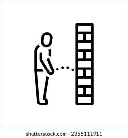 Vektorliniensymbol für Piss