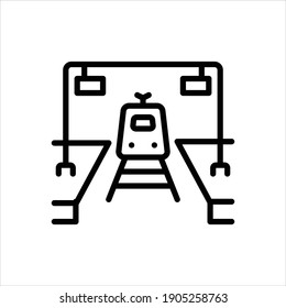 Vector line icon for platforms