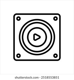 Icono de línea de Vector para jugar