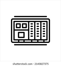 Vector Line Icon For Plc