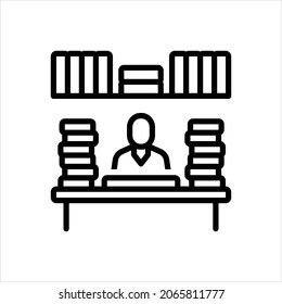 Vector line icon for plenty