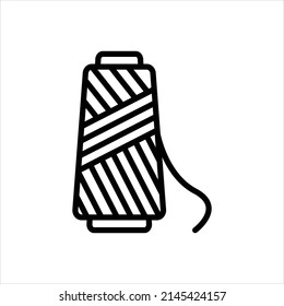 Vector line icon for polyester