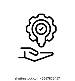 Vector line icon for practical solutions