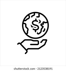 Vector line icon for preserve