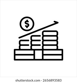 Icono de línea de Vector para caminata de Precio