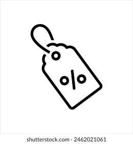 Icono de línea de Vector para Precio