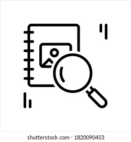 Icono de línea de vector para