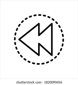 Vector line icon for prior