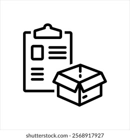 Vector line icon for product overview