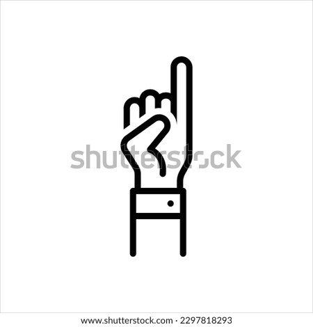 Vector line icon for promises