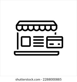Vector line icon for prostores