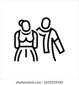 Ícone de linha de vetor para proteger