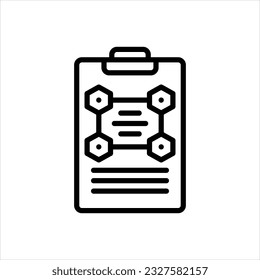 Vector line icon for protocol