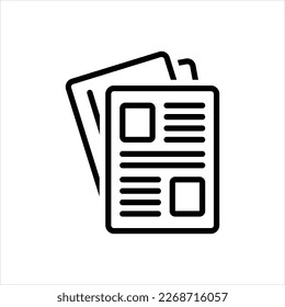 Vector line icon for publication