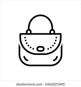 Vector line icon for purse