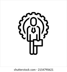 Vector line icon for pursuit