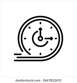Vektorliniensymbol für schnellen Service