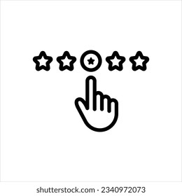Icono de línea del vector para la tasa