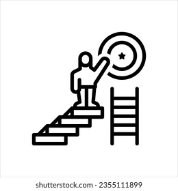 Vector line icon for reaches