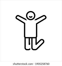Vector line icon for reactions