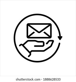 Icono de línea de vector para receptores
