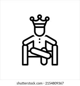 Vector line icon for recommend