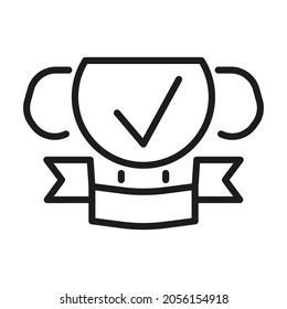 Vector Line Icon Related Award, Cup, Winner, Trophy 