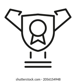 Vector Line Icon Related Award, Cup, Winner, Trophy 