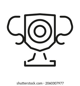Premio Relacionado con Icono de Línea Vector, Copa, Ganador, Trofeo 
